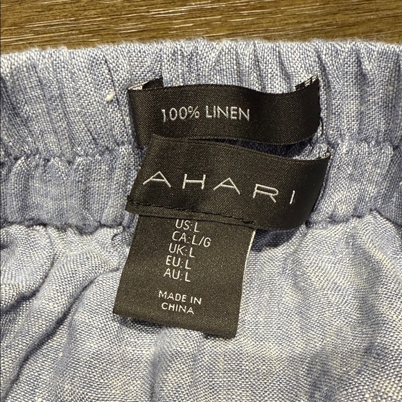 Tahari Light Blue Button-Front Maxi Skirt - Picture 2 of 2